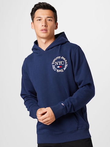 Tommy Jeans Sweatshirt 'Timeless Circle' in Blue: front