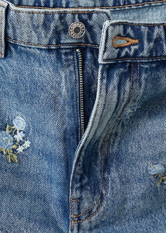 MANGO Wide Leg Jeans 'BEVERLY' in Blau