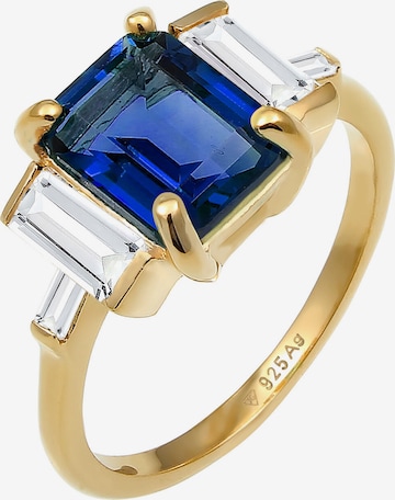ELLI PREMIUM Ring in Blau: Vorderseite