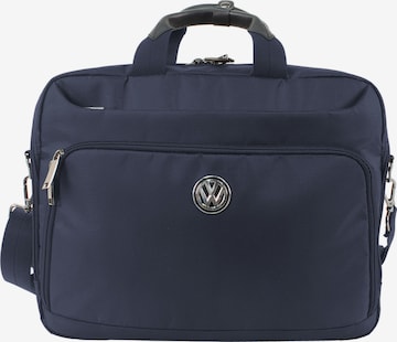 Volkswagen Document Bag 'Transmission' in Blue: front