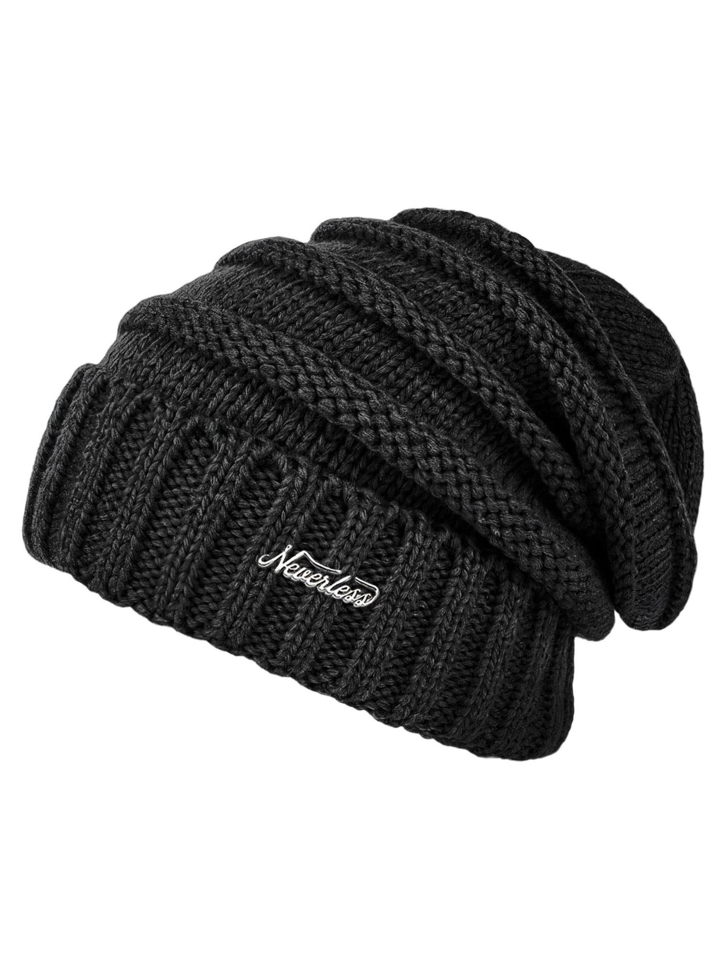 Neverless Mütze 'Model 36931'‌ in Schwarz: Vorderseite