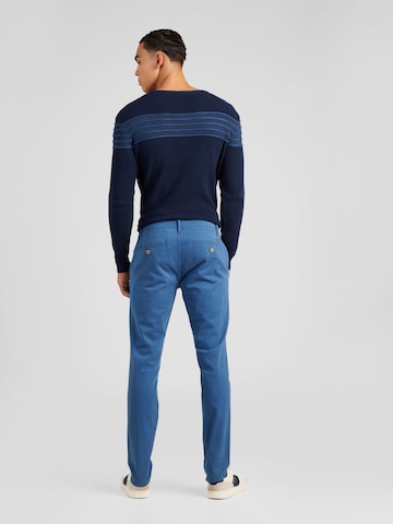 BLEND Slimfit Chino hlače | modra barva