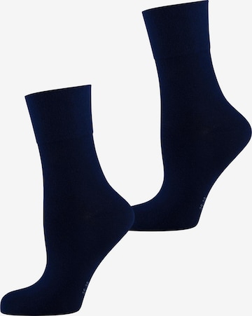 Nur Die Socks ' Feine Faser ' in Blue: front