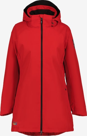 Manteau outdoor 'Punittu' Rukka en rouge : devant