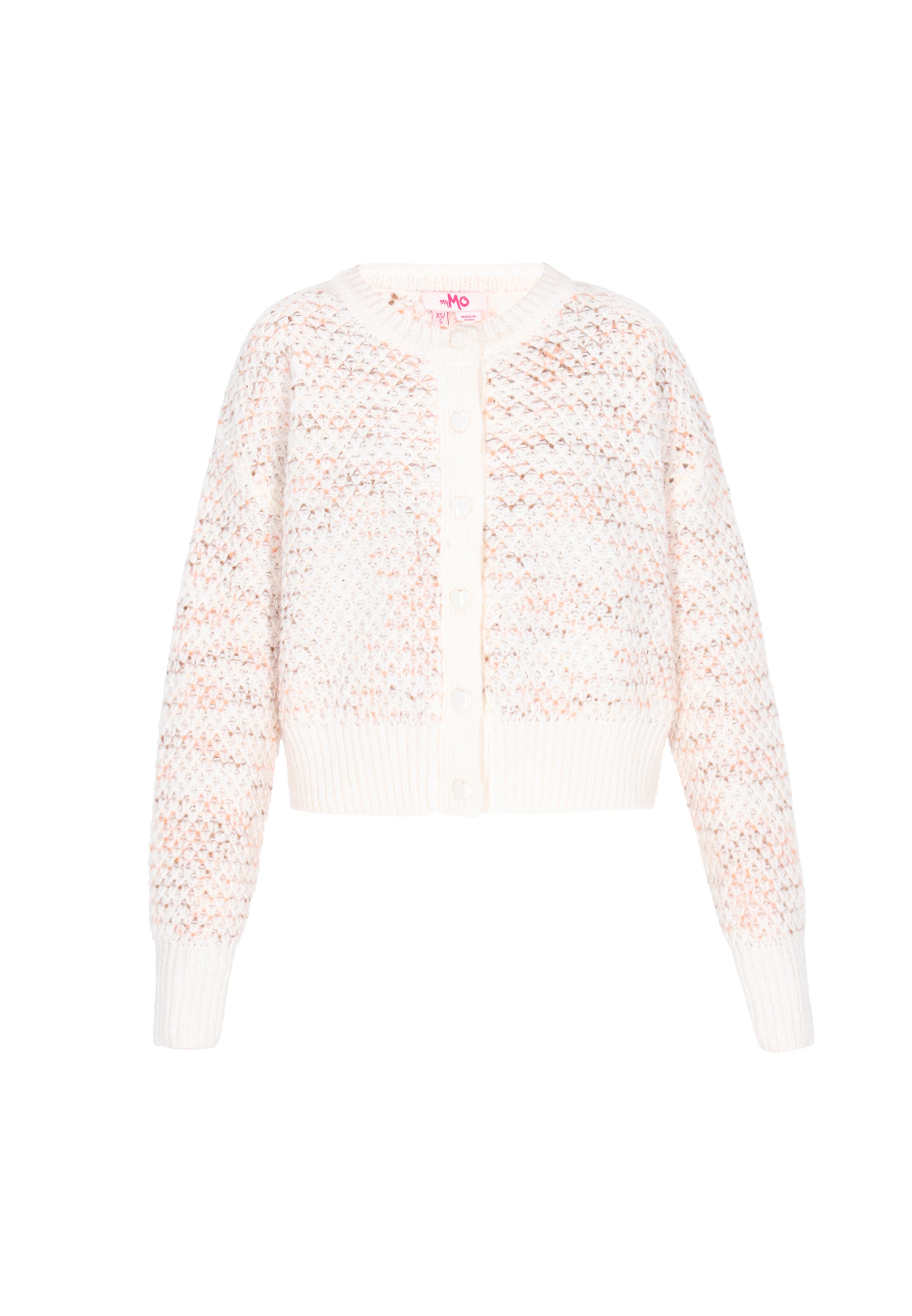 balta MYMO Kardiganas: priekis