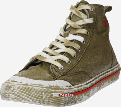 DIESEL High-Top Sneakers 'ATHOS' in Umbra / Dark brown / Off white, Item view