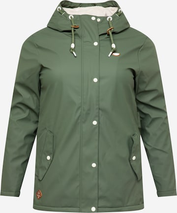 Ragwear Plus Funkcionalna jakna 'MARGE' | zelena barva: sprednja stran