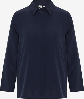 ETERNA Blouse in Blauw: voorkant