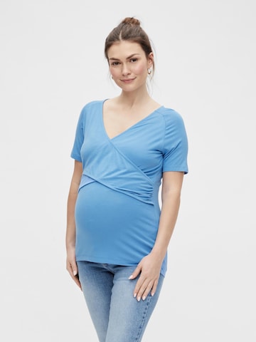 MAMALICIOUS Shirt 'Sussi' in Blue: front