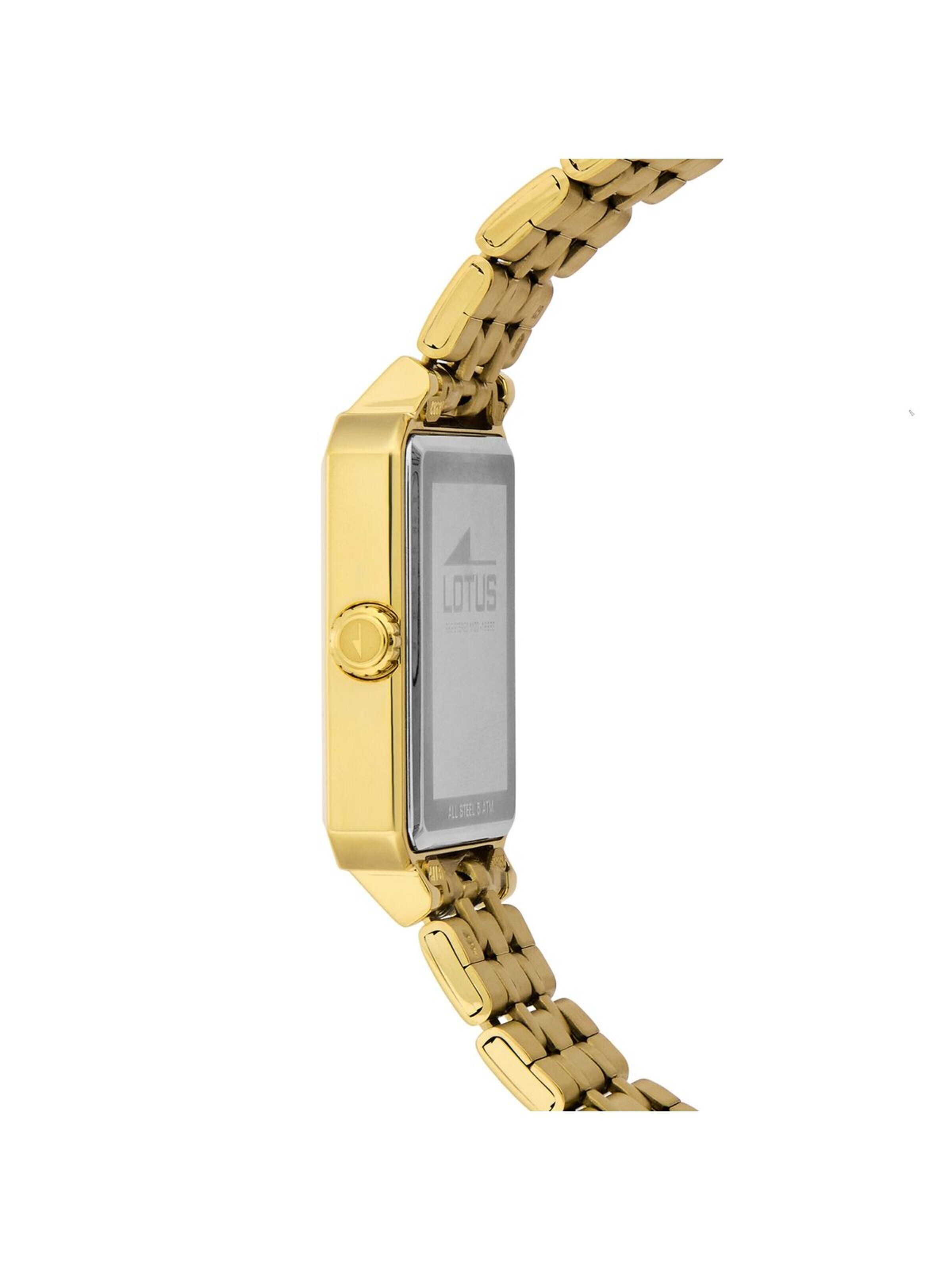 Montre à affichage analogique 'Lotus - Watch Square Series - Quartz watch movement - Watch case width: 32.3 mm' Lotus en or