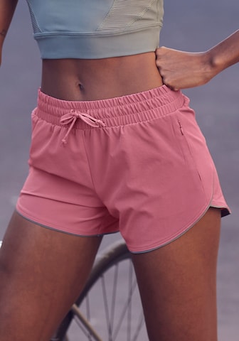 Regular Pantalon de sport LASCANA ACTIVE en rose
