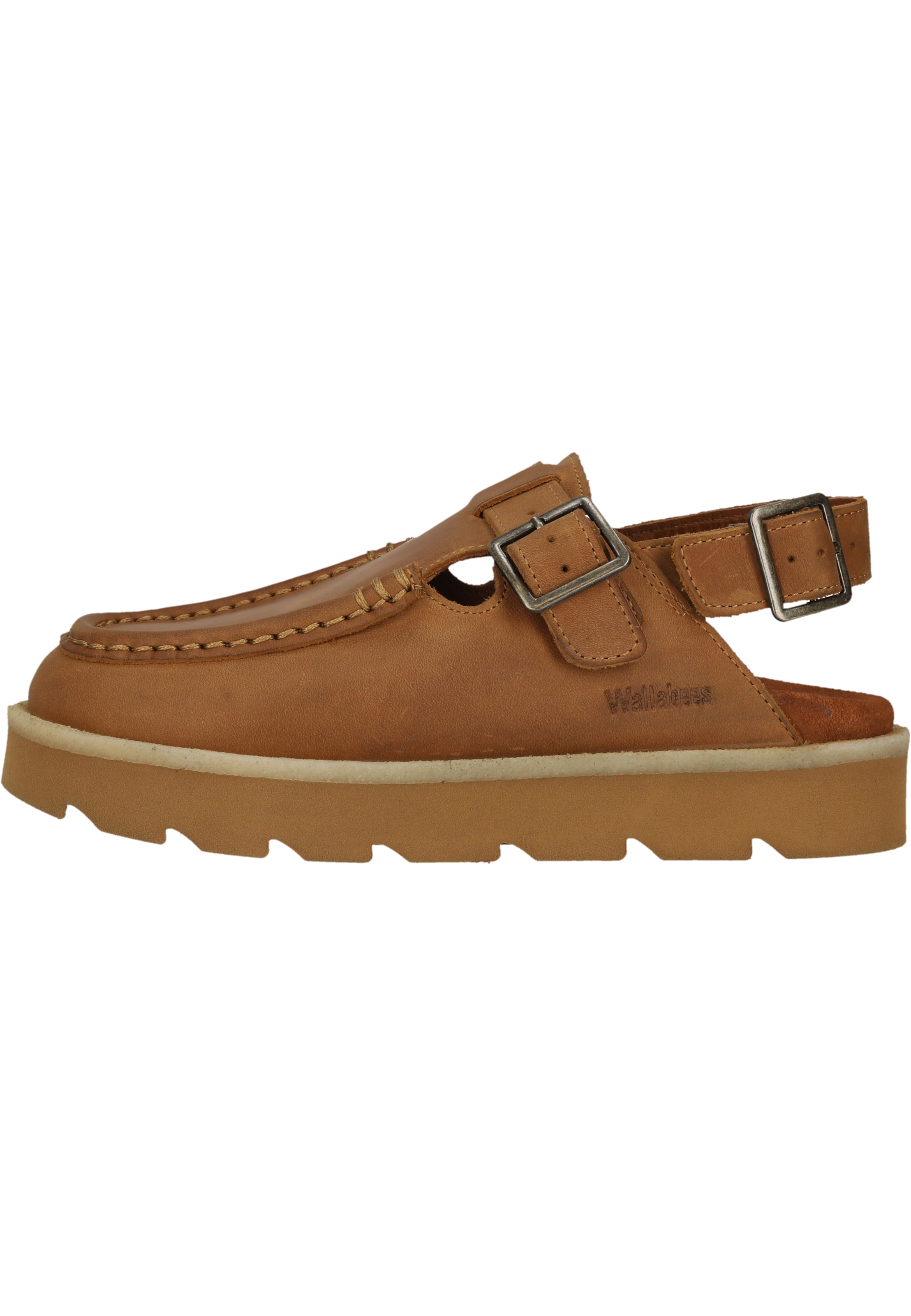 CLARKS Sandale 'Meare Easy' in Braun
