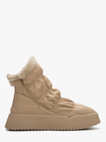 Estro Snow Boots '2995-3' in Beige: front