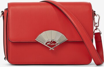 Borsa a tracolla di Karl Lagerfeld in rosso: frontale