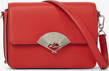 Karl Lagerfeld Schoudertas in Rood: voorkant