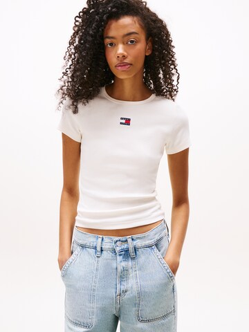 Tommy Jeans Футболка в Бежевый: спереди