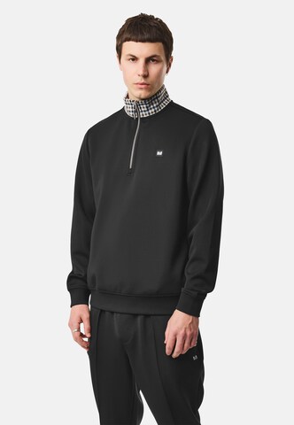 Weekend Offender Sweatshirt 'Henson' in Zwart: voorkant