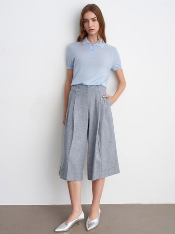 Dilvin Wide leg Broek 'Hose' in Grijs