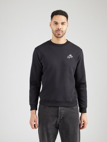 JACK & JONES Collegepaita 'JORMARKET' värissä musta: takapuoli