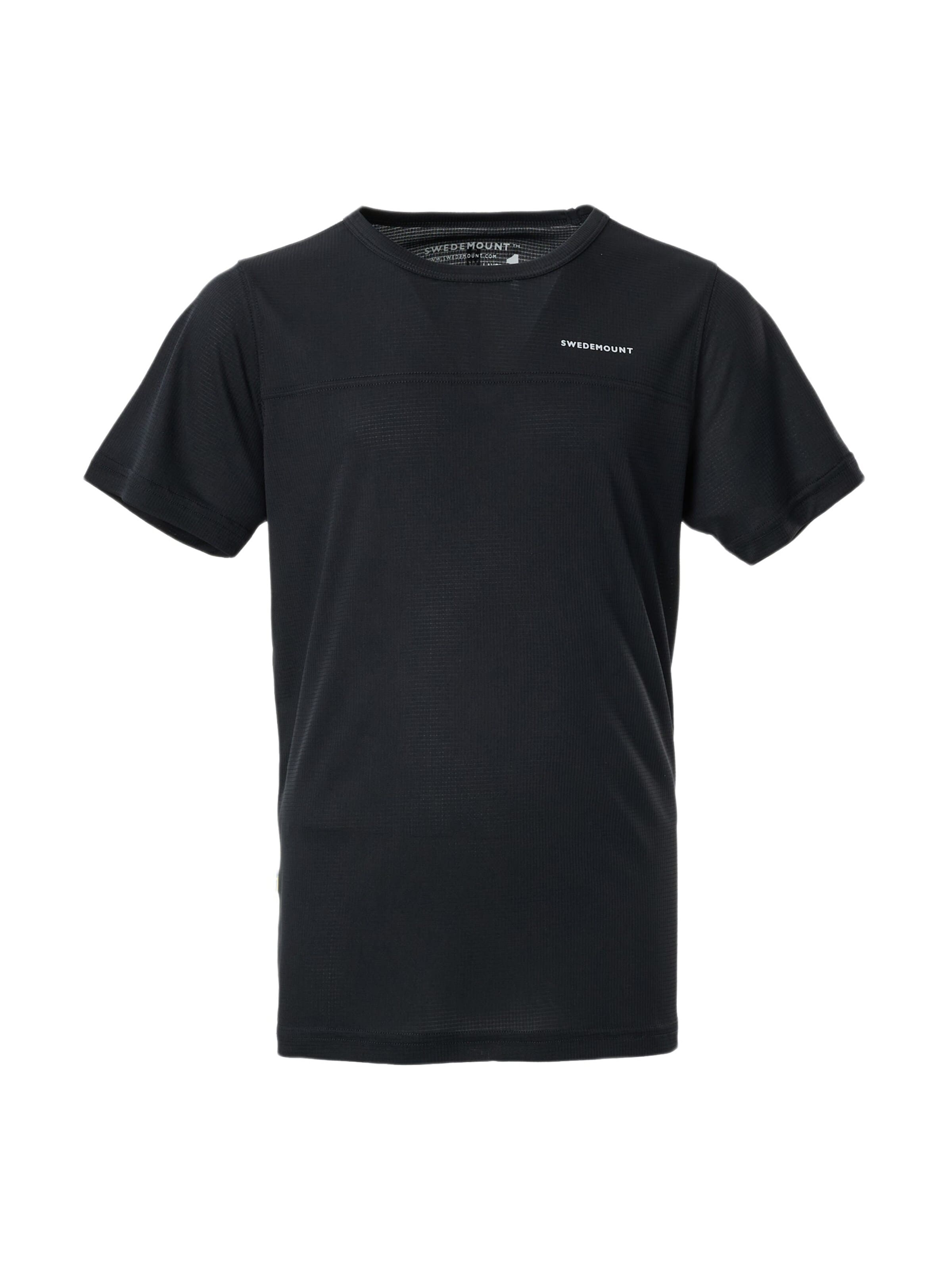 SWEDEMOUNT Performance shirt 'Ultra Light' in Black: front