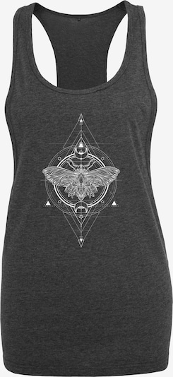 Merchcode Toppi värissä tummanharmaa / valkoinen, Tuotenäkymä