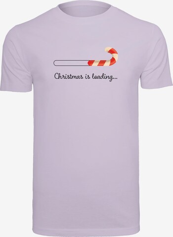 T-Shirt 'Christmas Loading' Merchcode en violet : devant