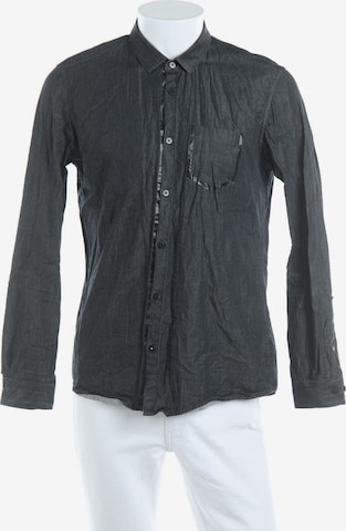 TOM TAILOR Button Up Shirt in L in Black: front