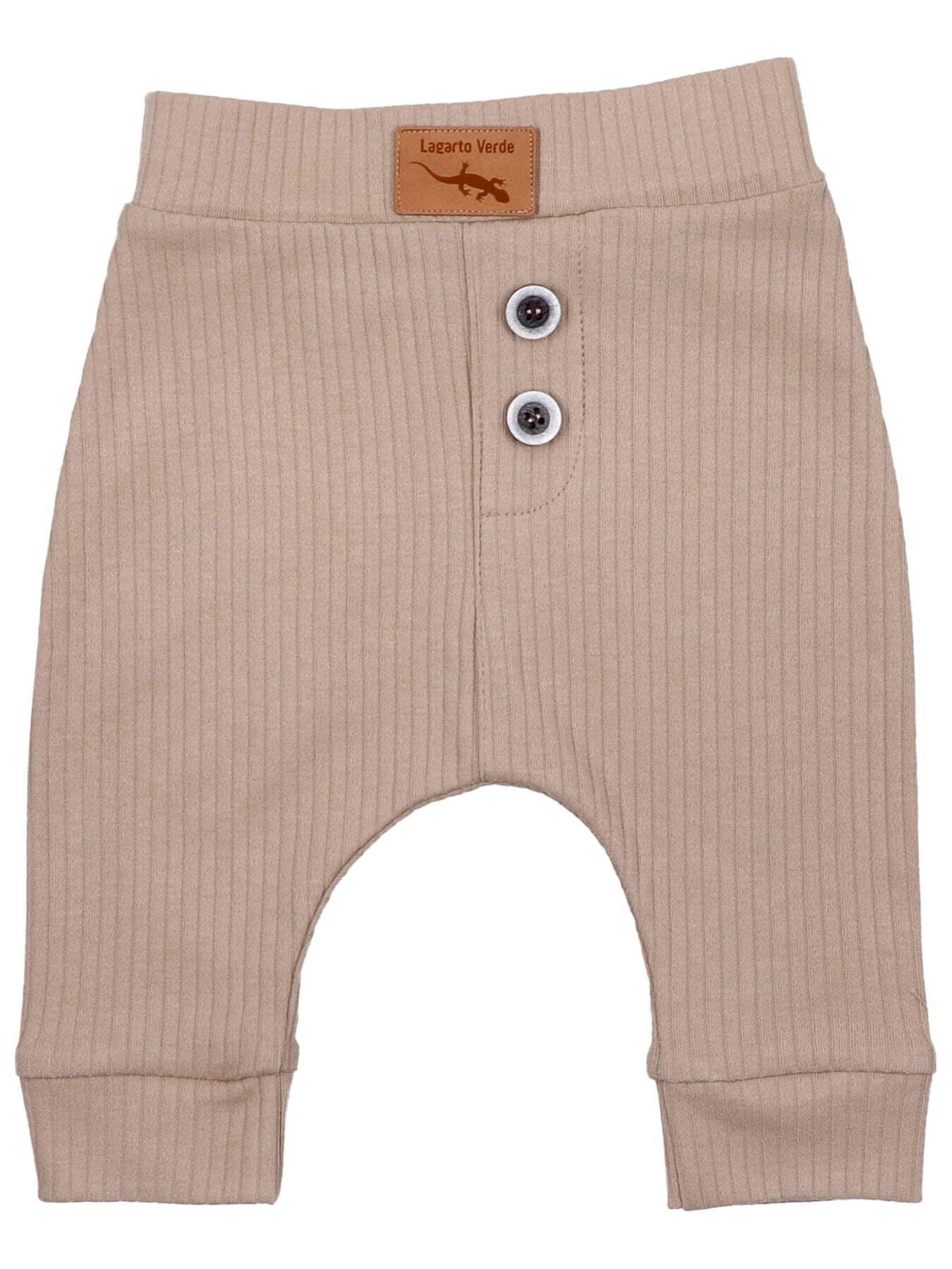 Lagarto Verde Regular Pants in Beige: front