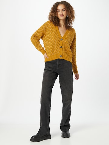 VERO MODA Knit Cardigan 'WINNIE' in Brown