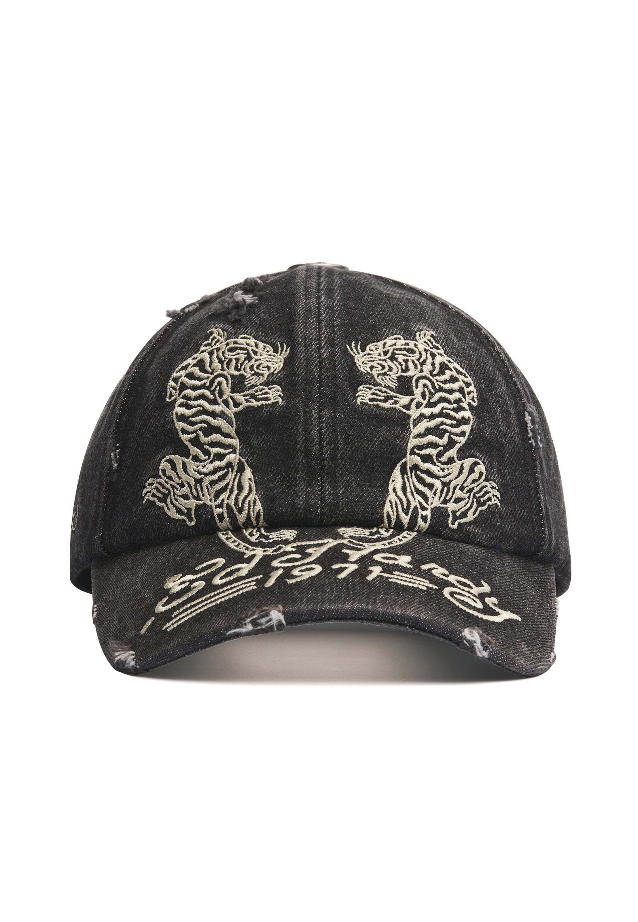 Ed Hardy Czapka z daszkiem 'Desert Tiger 5' w kolorze czarny