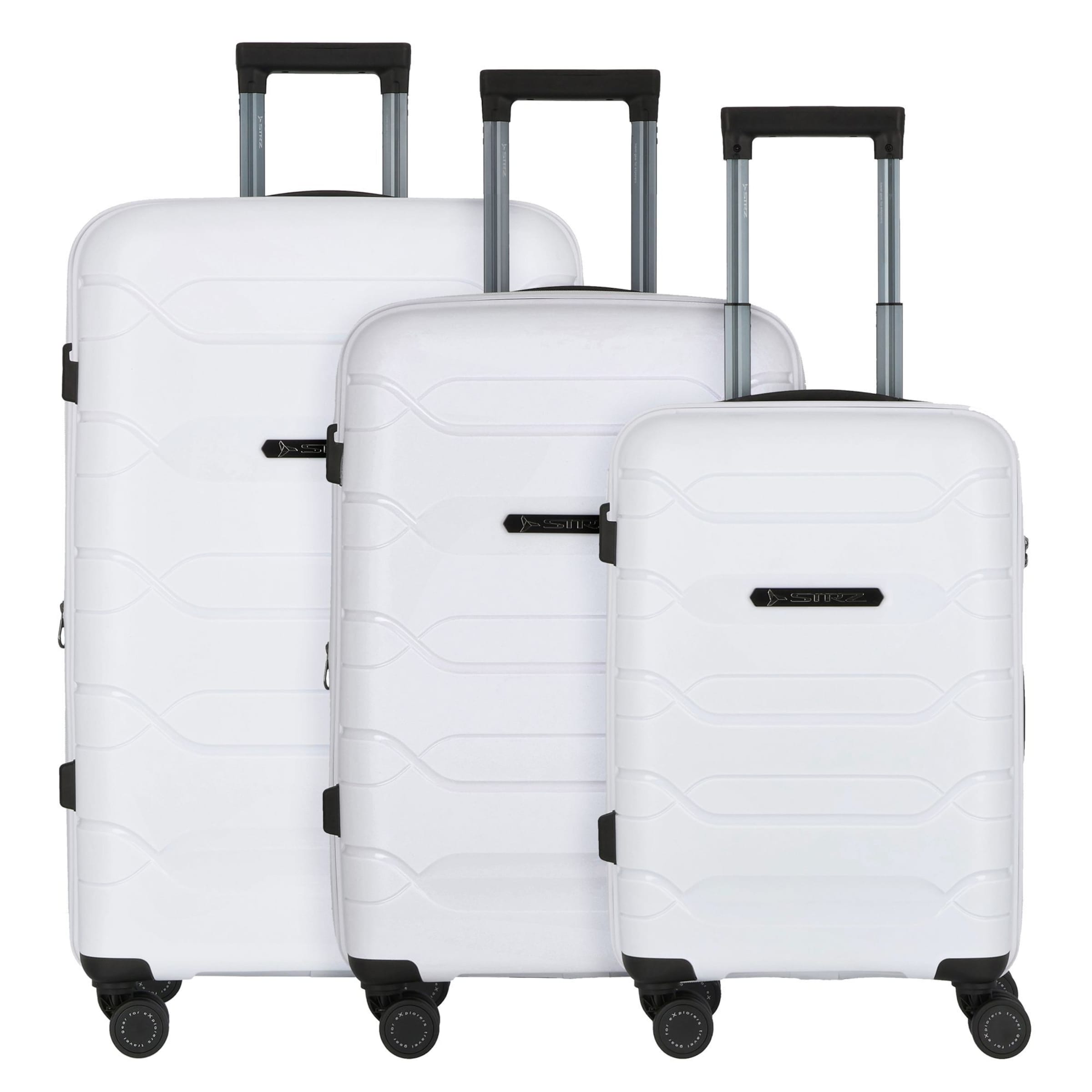 Polestream (STRZ) Suitcase set in White: front