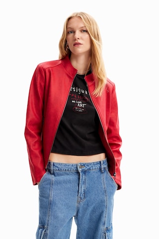 Veste mi-saison Desigual en rouge : devant