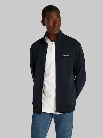 Calvin Klein Sweatjacke in Schwarz: Vorderseite