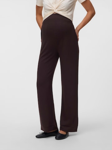 Vero Moda Maternity Широкий Штаны 'VMMHALI' в Коричневый: спереди