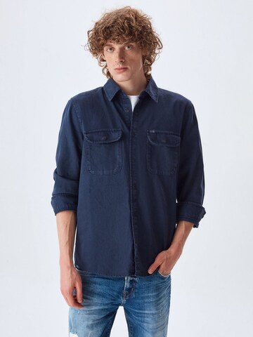 LTB Regular fit Button Up Shirt 'Sandro' in Blue: front