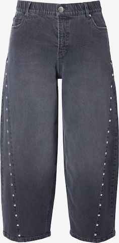 Studio Untold Loose fit Jeans in Black: front