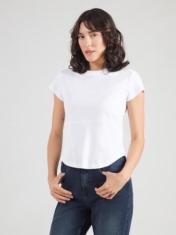 Tricou de la Karl Lagerfeld pe alb: față