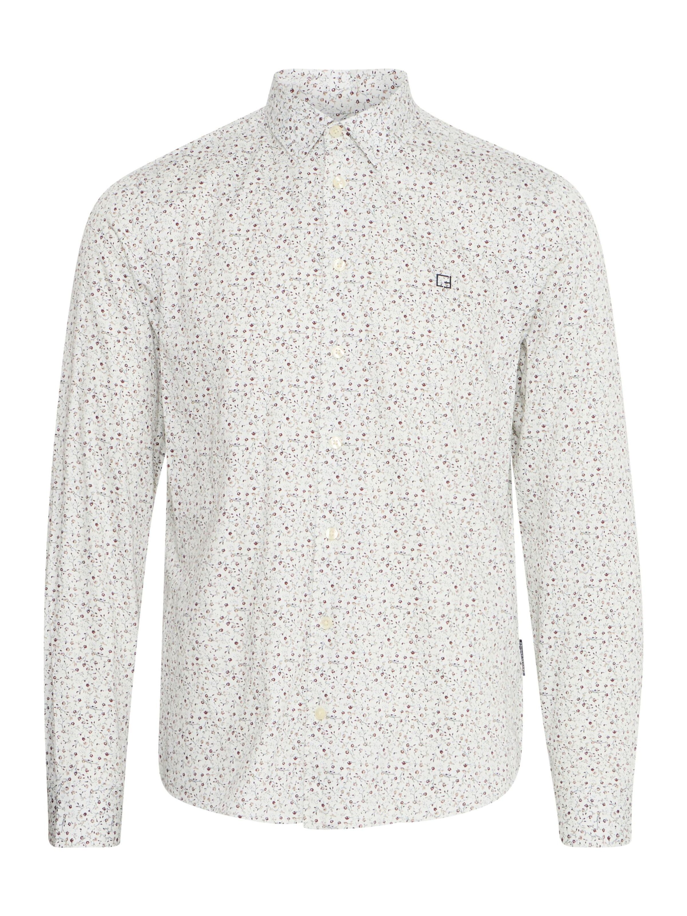 Casual Friday Regular fit Overhemd 'ANTON' in Beige: voorkant