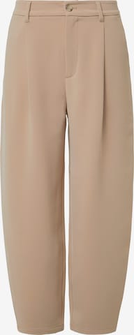 Loosefit Pantalon à pince s.Oliver en beige : devant
