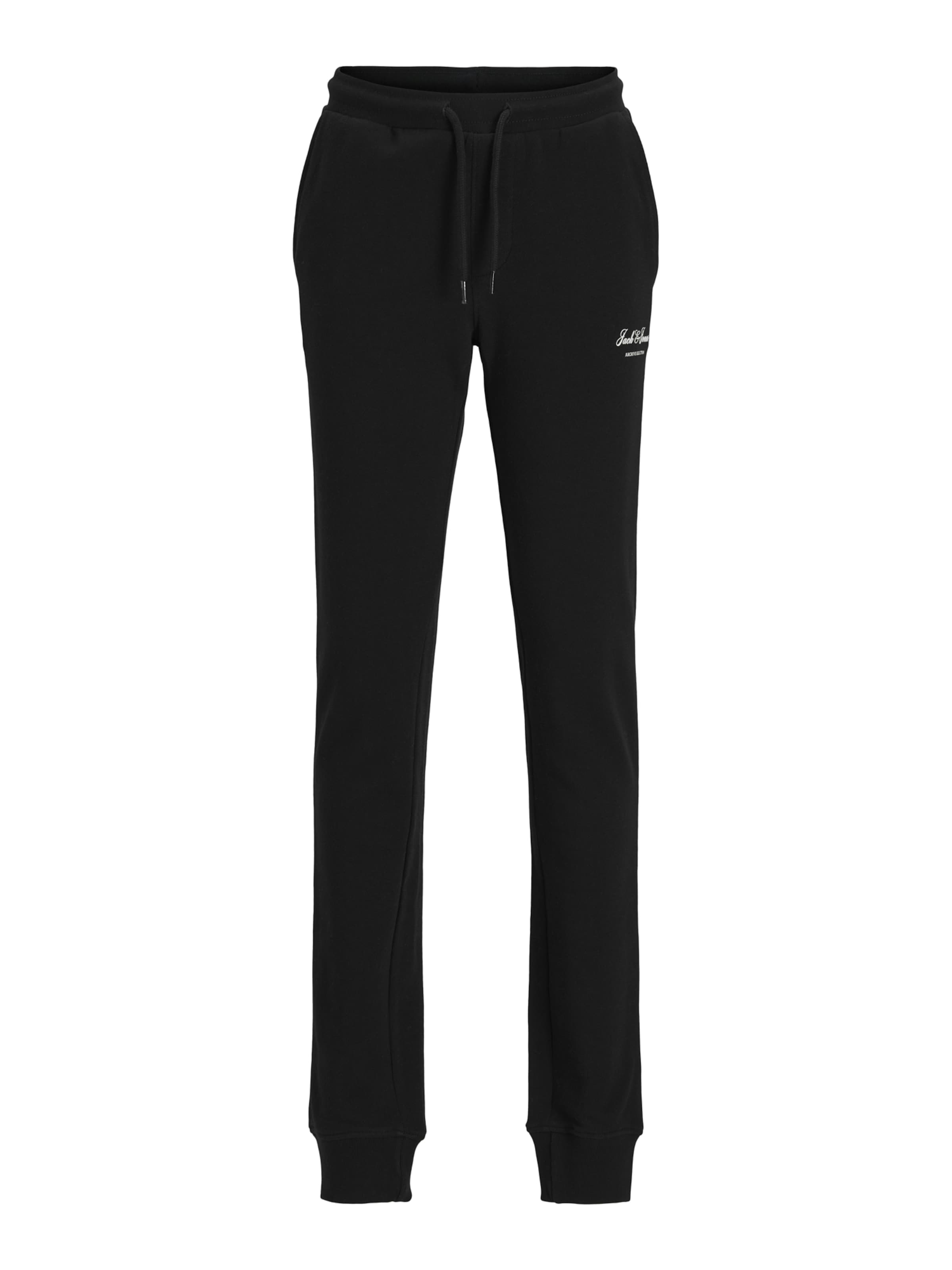 Jack & Jones Junior - Tapered Pantalón 'JPSTGORDON' en negro: frente