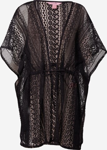 Robe de chambre Hunkemöller en noir : devant