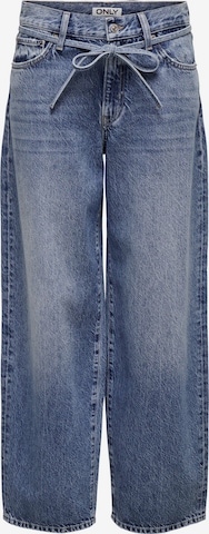 Wide Leg Jean ONLY en bleu : devant