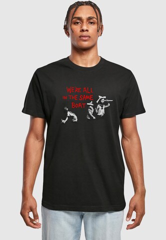 T-Shirt 'Brandalised - In The Same Boat' Merchcode en noir : devant