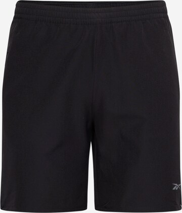 regular Pantaloni sportivi 'STRENGTH' di Reebok in nero: frontale