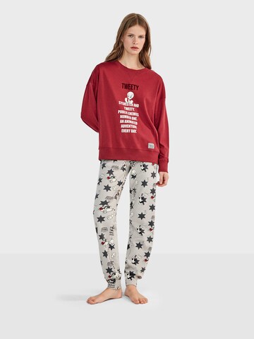 Gisela - Pijama 'Tweety' en gris: frente
