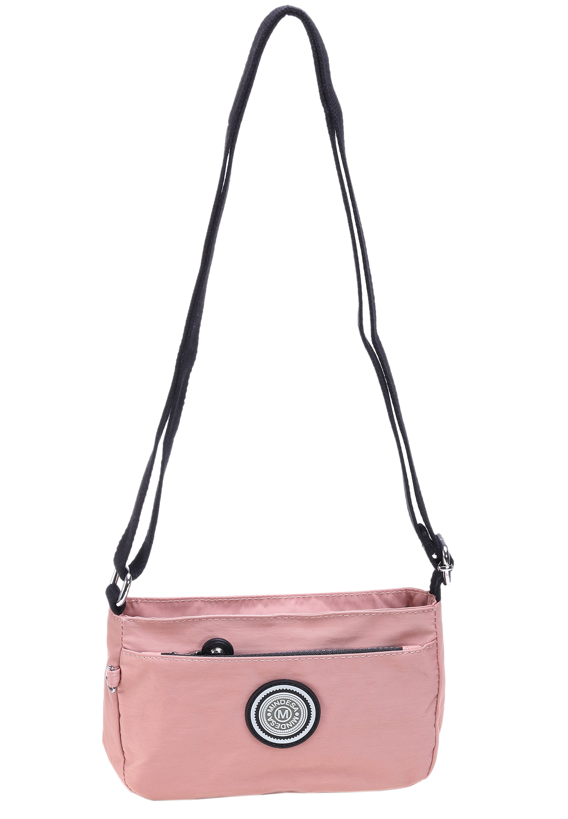 Mindesa - Mala de ombro em rosa: frente