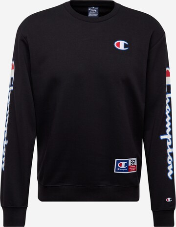 Champion Authentic Athletic Apparel Sweatshirt in Black: front