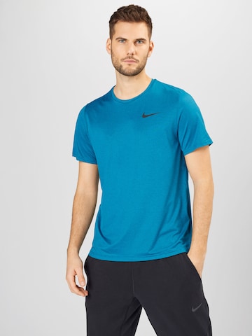 NIKE Koszulka funkcyjna 'Pro' w kolorze niebieski: przód