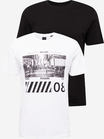 Only & Sons T-Shirt 'NYC' in Schwarz: predná strana