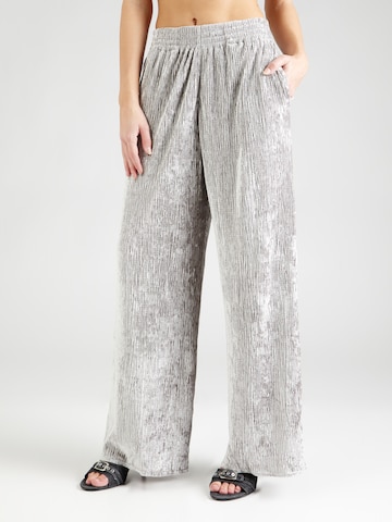 TOPSHOP Regular Broek in Zilver: voorkant